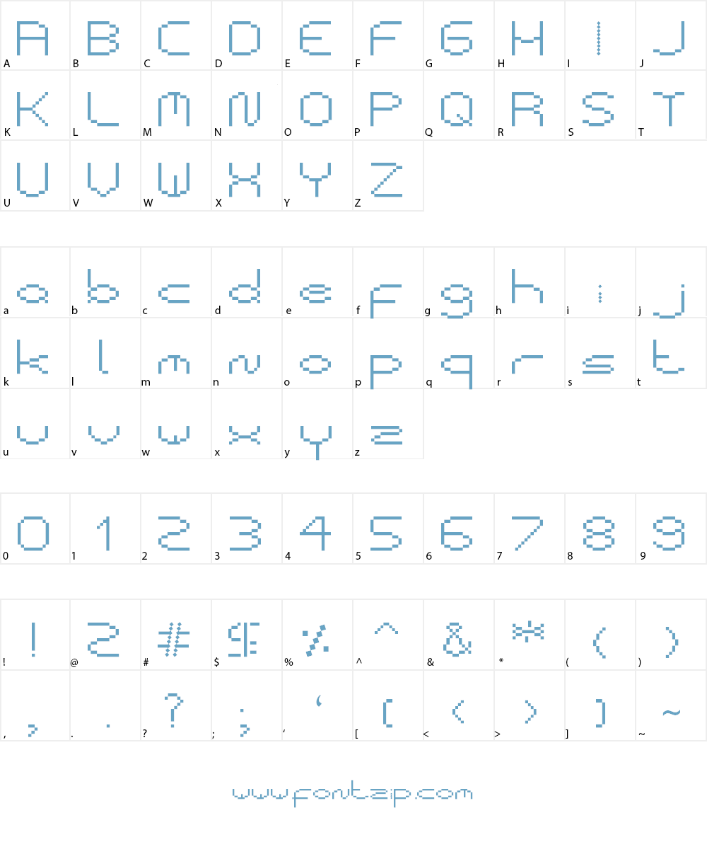 Grump Edge Font Character